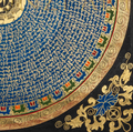 The Lapis Mantra Mandala Thangka: A Celestial Hub of Divine Resonance - T-PS-SS-BB-MM-96