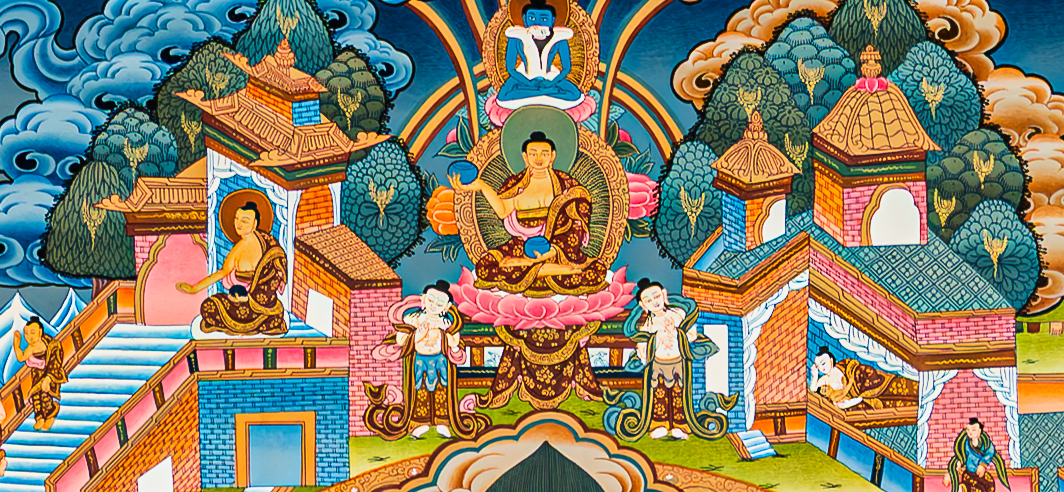 The Life of Buddha Thangka: A Visual Odyssey of the Twelve Great Deeds - T-B-HT-BB-AU-LB-0086
