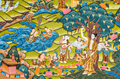 The Life of Buddha Thangka: A Visual Odyssey of the Twelve Great Deeds - T-B-HT-BB-AU-LB-0086