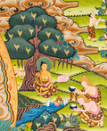 The Life of Buddha Thangka: A Visual Odyssey of the Twelve Great Deeds - T-B-HT-BB-AU-LB-0086