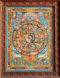 The Mystical Wheel of Life Thangka - T-S-BT-PB-AU-WOL-0154