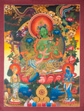 The Radiant Green Tara Thangka - T-S-BT-MB-AU-GT-0146