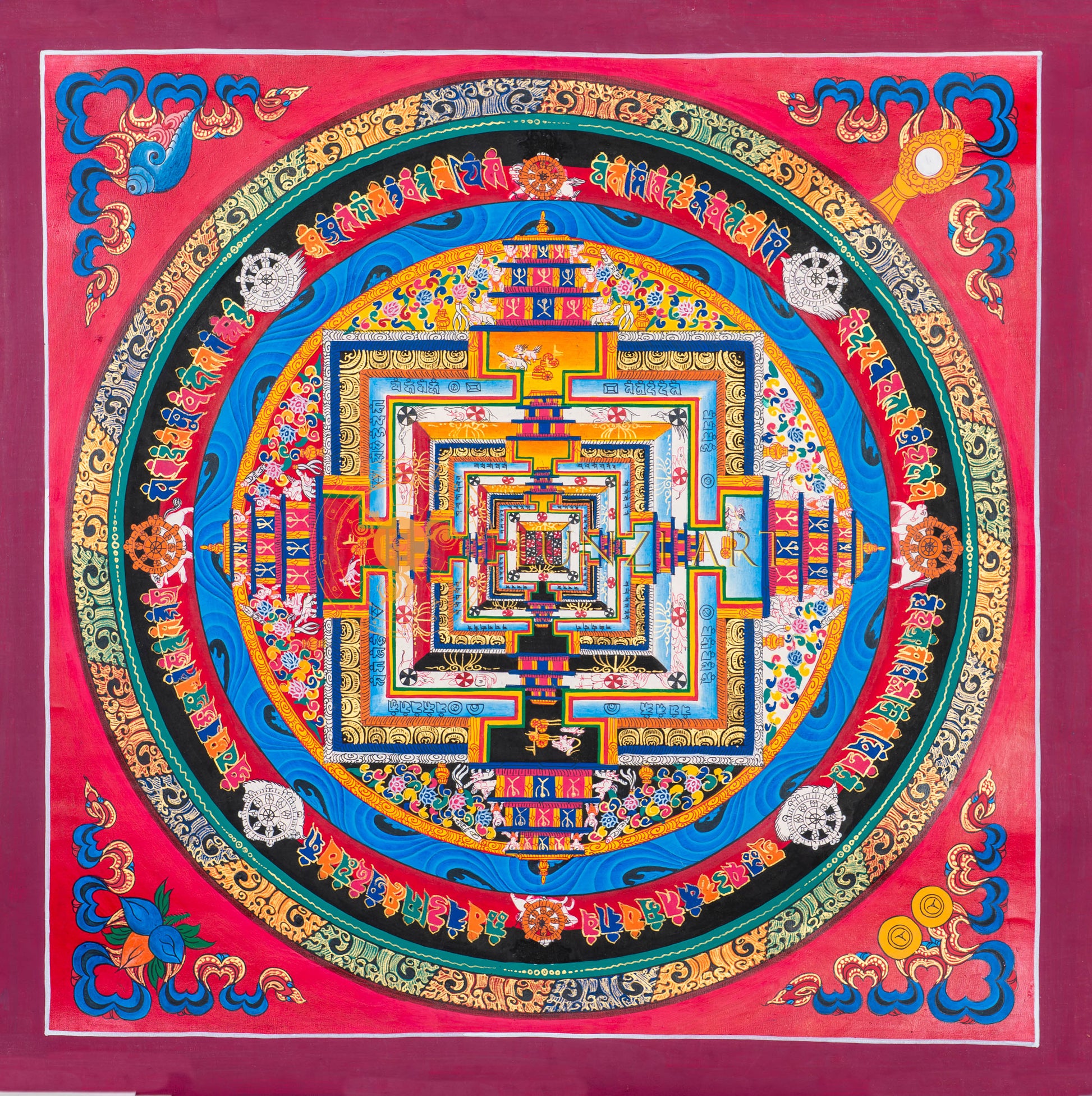 The Sacred Kalachakra Mandala: A Journey to Inner Harmony - Thangka
