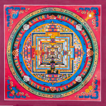 The Sacred Kalachakra Mandala: A Journey to Inner Harmony - Thangka