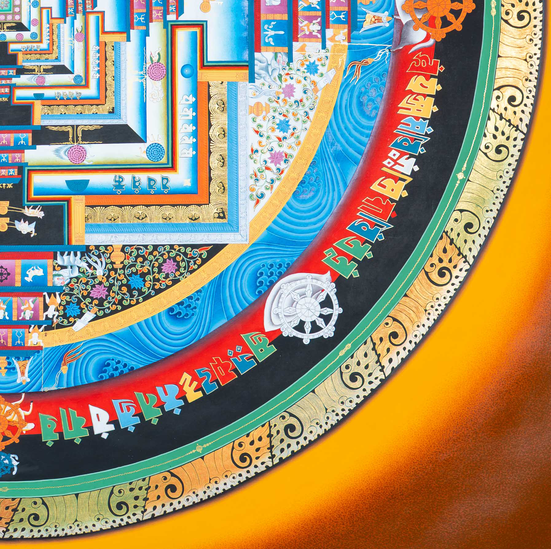 The Sacred Kalachakra Mandala Thangka - T-S-BT-BB-AU-KM-0144