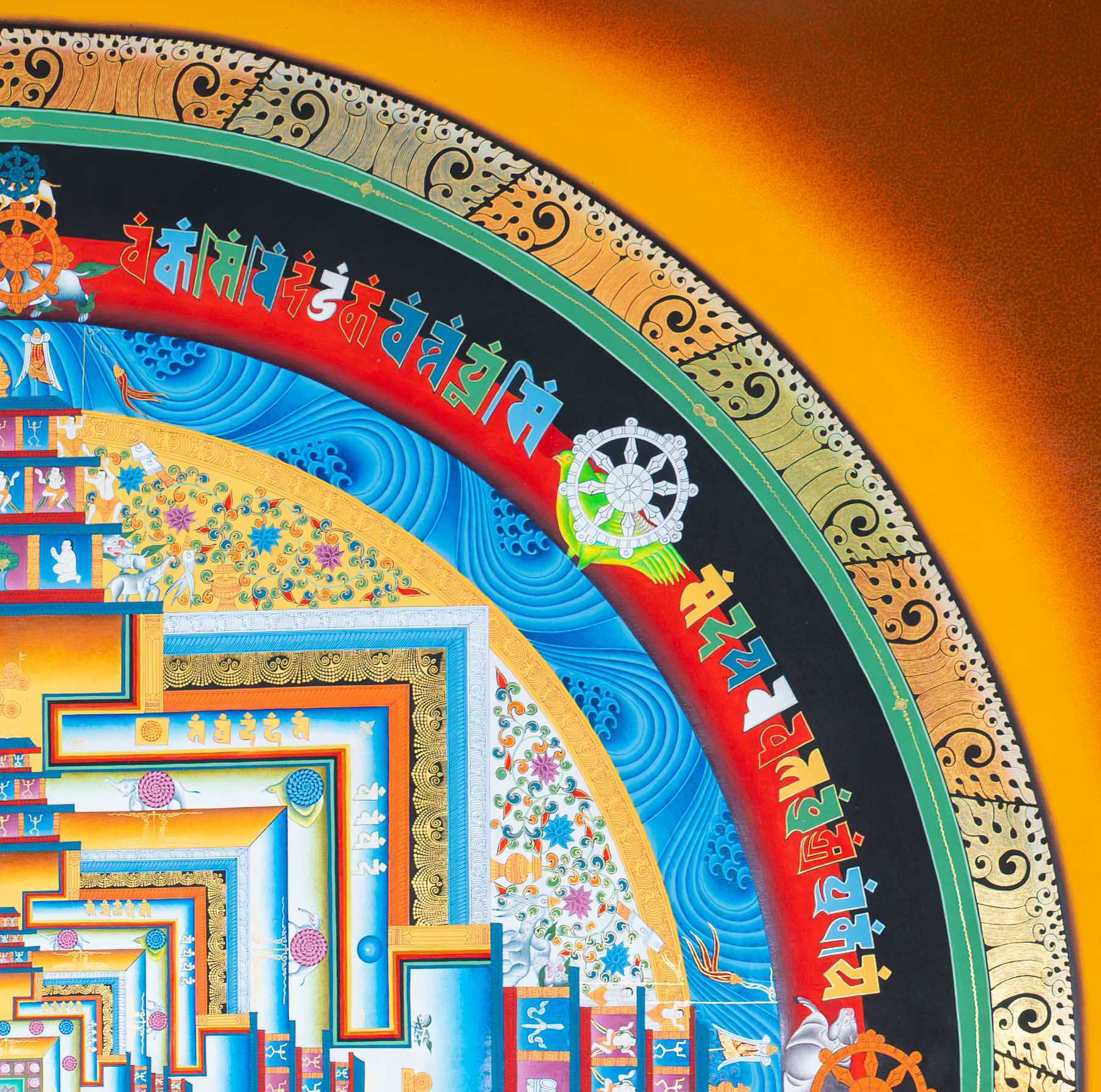 The Sacred Kalachakra Mandala Thangka - T-S-BT-BB-AU-KM-0144