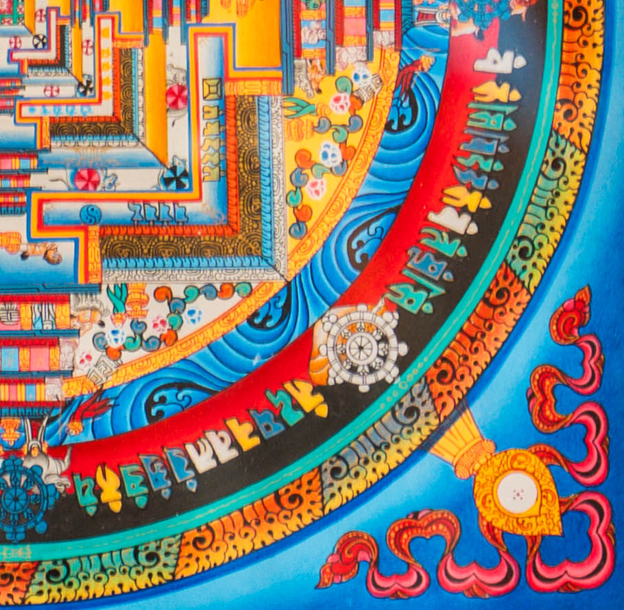The Sacred Kalachakra Mandala Thangka - T-S-BT-RB-KM-0150