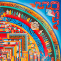 The Sacred Kalachakra Mandala Thangka - T-S-BT-RB-KM-0150
