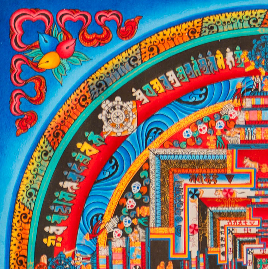 The Sacred Kalachakra Mandala Thangka - T-S-BT-RB-KM-0150