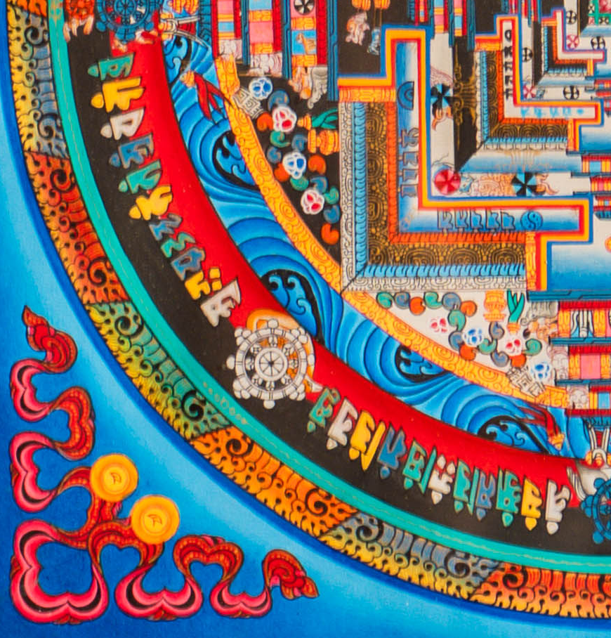 The Sacred Kalachakra Mandala Thangka - T-S-BT-RB-KM-0150