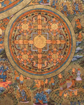 The Sacred Mandala Thangka: A Geometric Portal to Cosmic Harmony - T-PS-SS-GB-TM-103