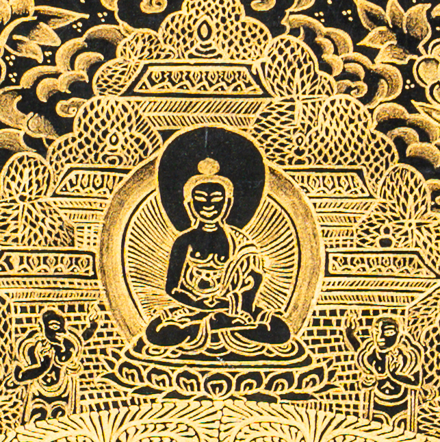 The Sacred Mandala Thangka: A Golden Map of the Universe - T-B-HT-BB-TM-0082