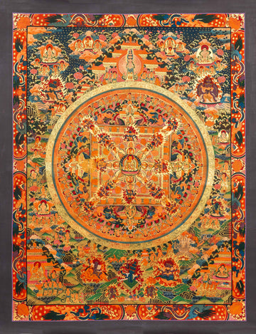 The Sacred Mandala Thangka of Enlightenment - T-S-BT-BB-TM-0036