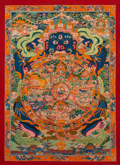 The Sacred Wheel of Life: A Path to Enlightenment - T-S-BT-RB-WOL-0035