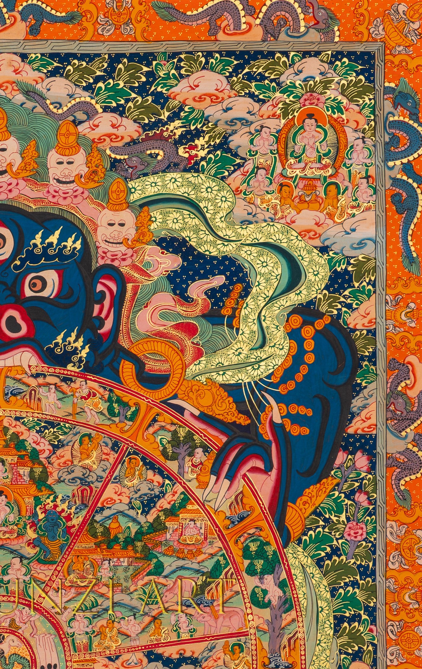 The Sacred Wheel of Life: A Path to Enlightenment - T-S-BT-RB-WOL-0035