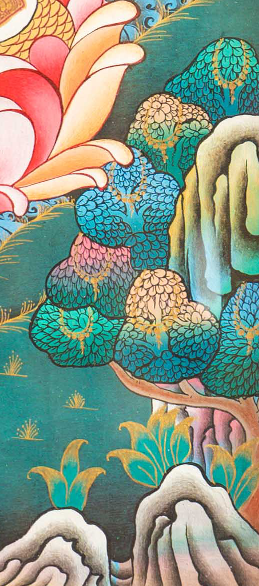 The Serene Shakyamuni Buddha Thangka - T-S-BT-BB-AU-SB-0152