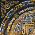 The Silver & Gold Kalachakra Thangka: The Primordial Essence of Time - T-PS-SS-GB-KM-91