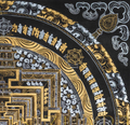 The Silver & Gold Kalachakra Thangka: The Primordial Essence of Time - T-PS-SS-GB-KM-91