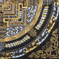 The Silver & Gold Kalachakra Thangka: The Primordial Essence of Time - T-PS-SS-GB-KM-91
