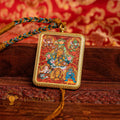 The Six Jambhala Thangka: Sacred Wealth Deity Necklace - L-MJ-0018