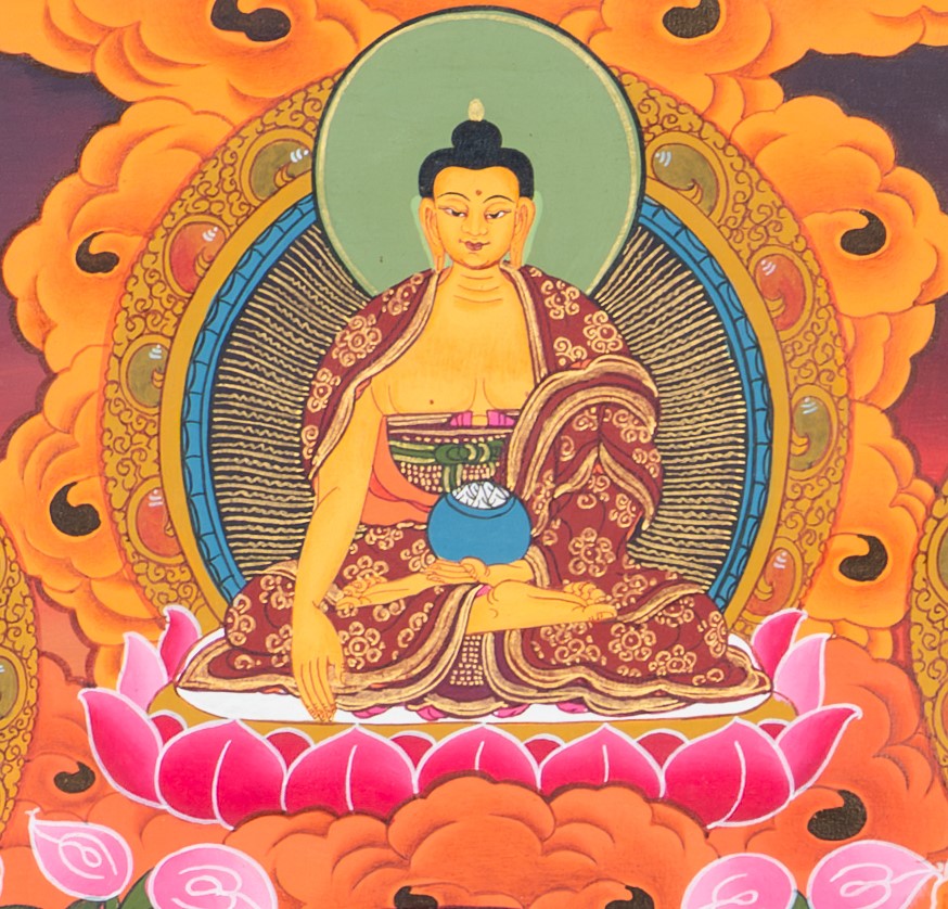 The Swift Liberator: Green Tara Thangka Painting - T-S-BT-BB-AU-GT-0023