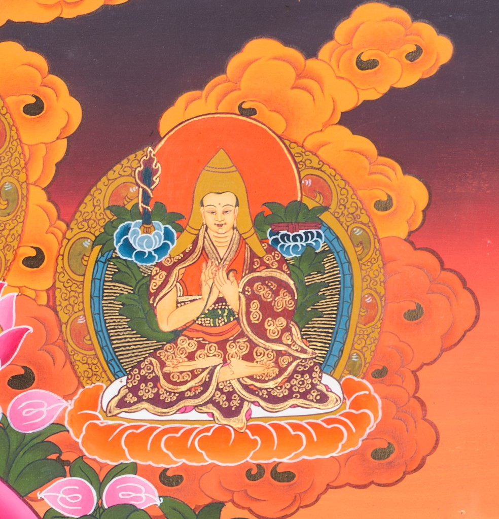 The Swift Liberator: Green Tara Thangka Painting - T-S-BT-BB-AU-GT-0023
