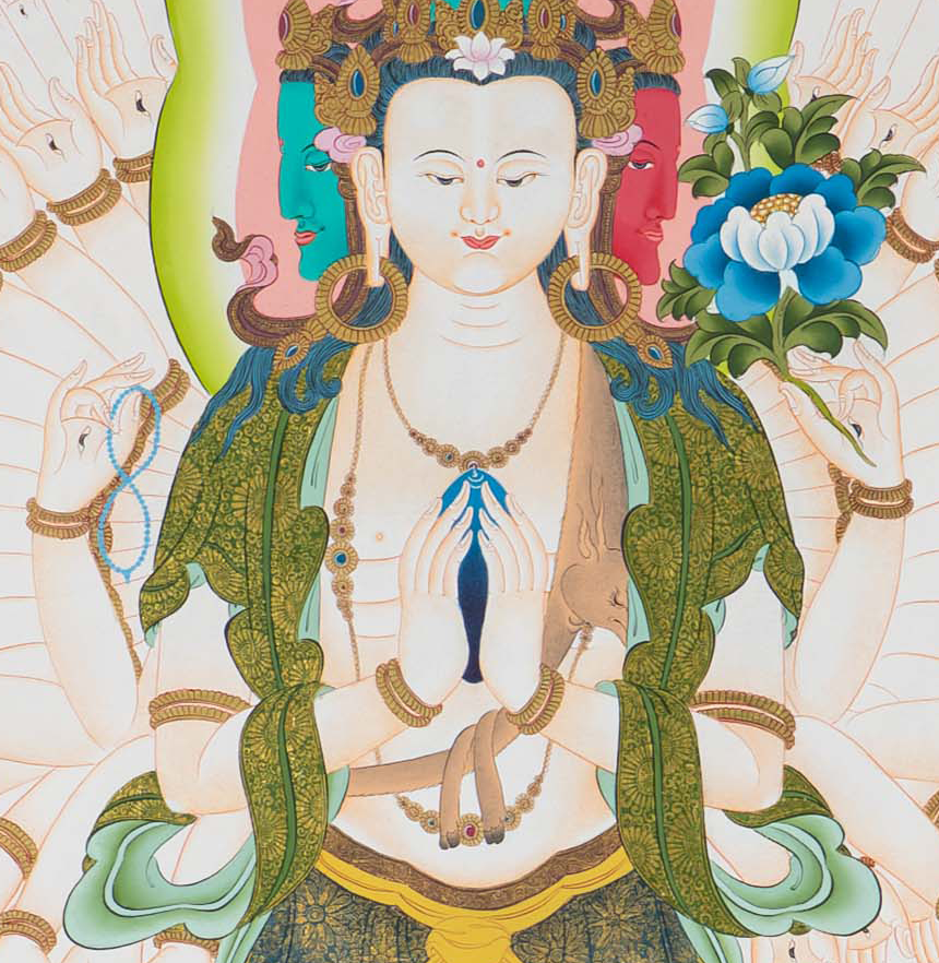 The Thousand-Armed Compassionate Avalokiteshvara Thangka - T-S-BT-GB-AU-A-0141