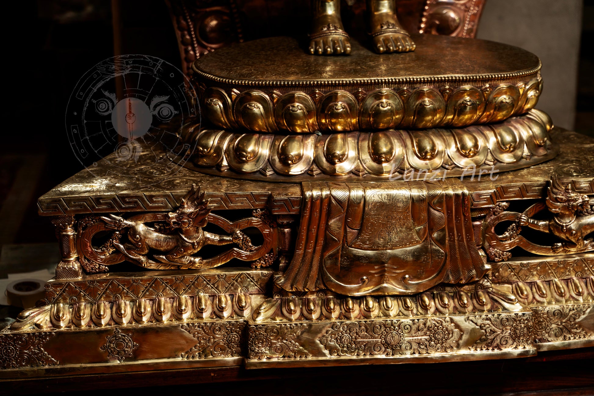 Thousand-Armed, Multi-Faced Avalokiteshvara |Refined Copper - S-P-SS-C-TAA-0004