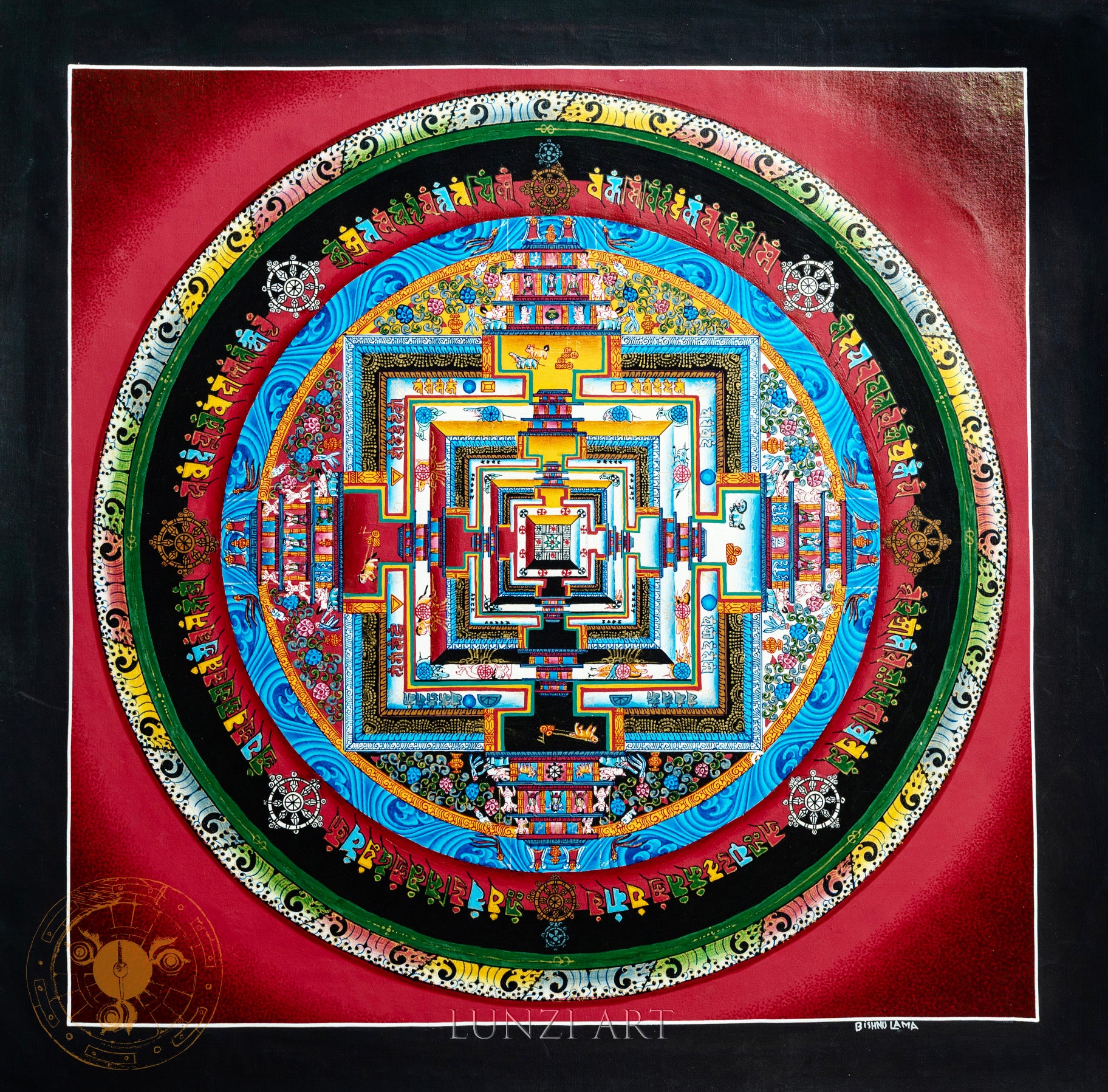 Top quality thangka "Kalachakra Mandala" - Thangka