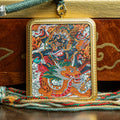 Top-tier hand-drawn Mahakala Locket Thangka - L-J-44