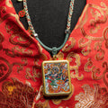 Top-tier hand-drawn Mahakala Locket Thangka - L-J-44
