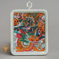Top-tier hand-drawn Mahakala Locket Thangka - L-J-45