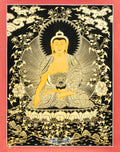 Traditional hand drawn Shakyamuni Buddha Thangka - T-B-HT-BOB-S-0029
