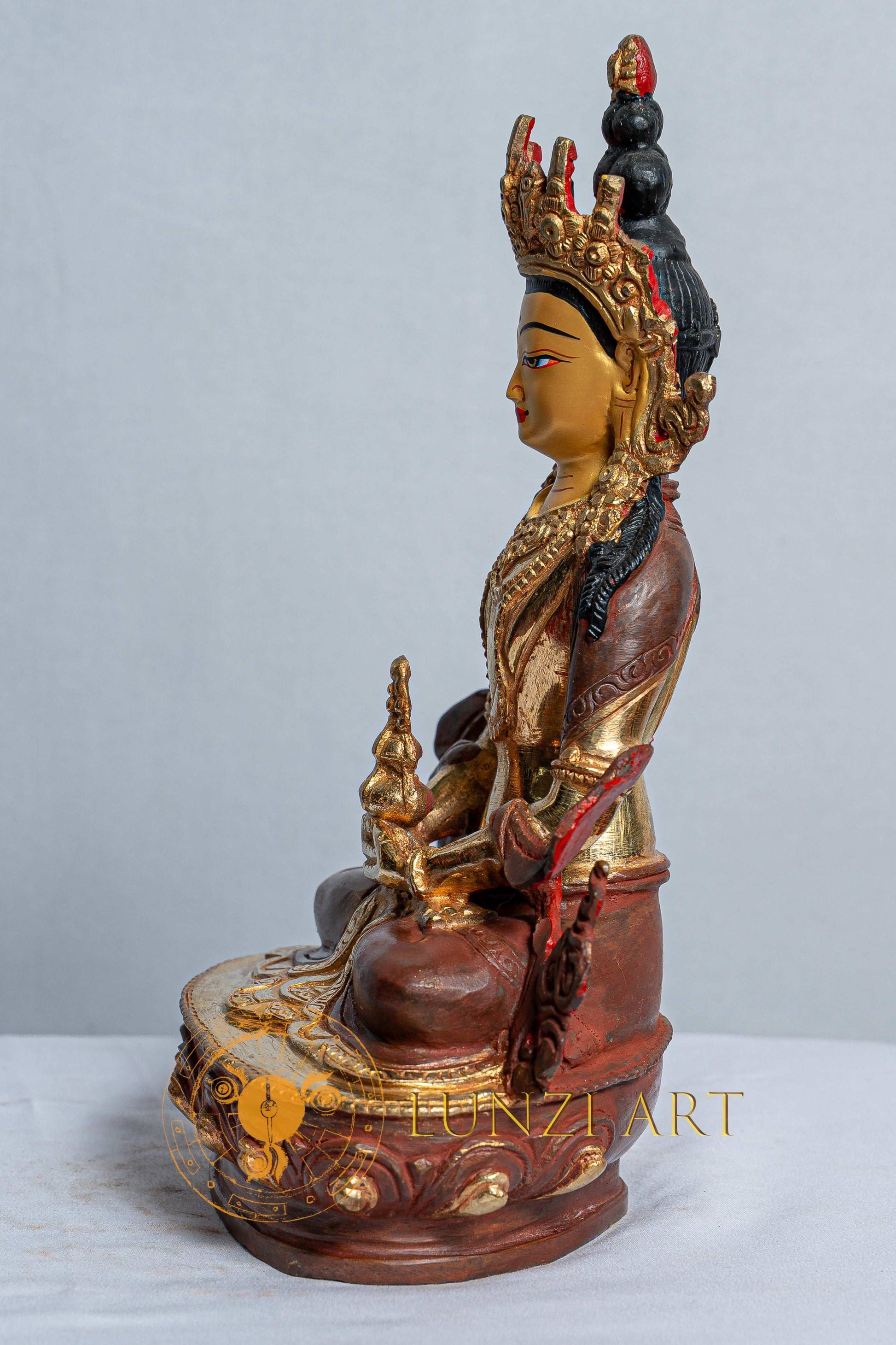 Tshepamey Statue | Copper with Mercury Gold Plating - S-B-AS-CG-T-0020