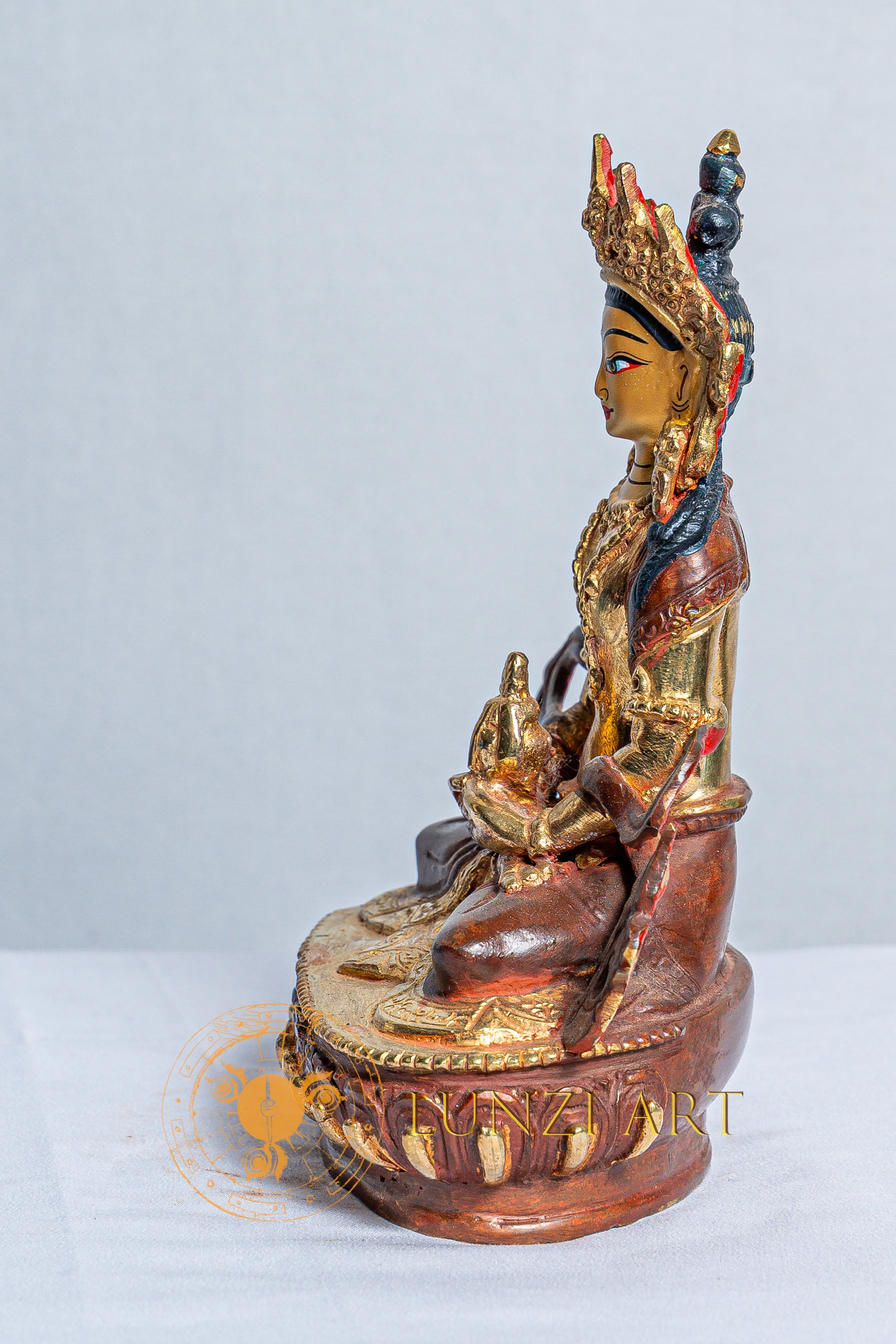 Tshepamey Statue | Copper with Mercury Gold Plating - statues