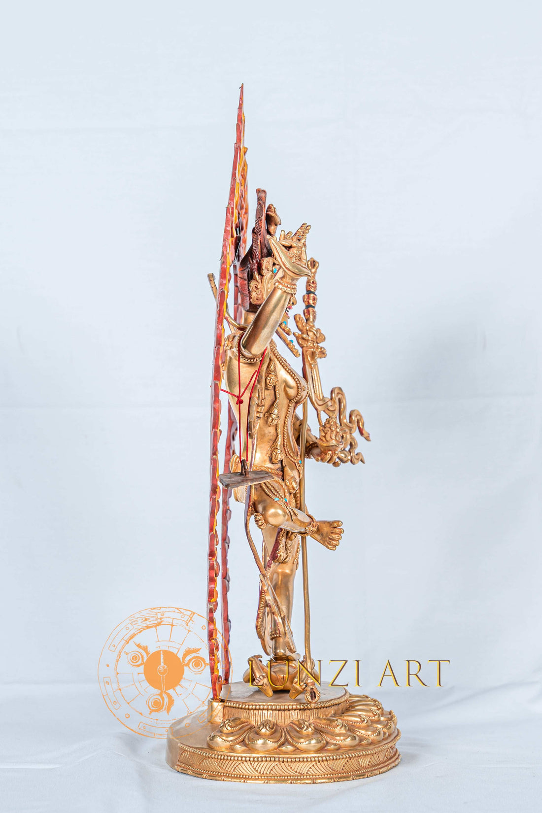 Vajra Varahi Statue | Copper with Full Gold Plating - statues