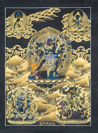 Vajrabhairava Thangka – The Terrifying Victor