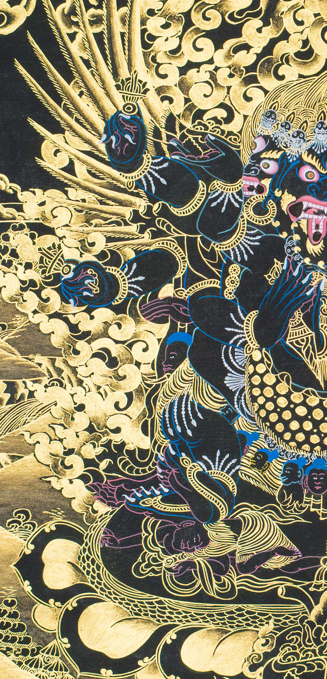 Vajrakilaya Thangka: Piercer of Ignorance and Obstacles - T-S-BT-BB-V-0131