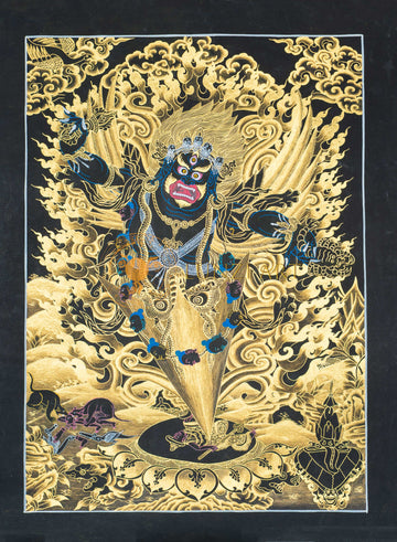 Vajrakilaya Thangka: Piercer of Obstacles and Ignorance - T-S-BT-BB-FM-0132