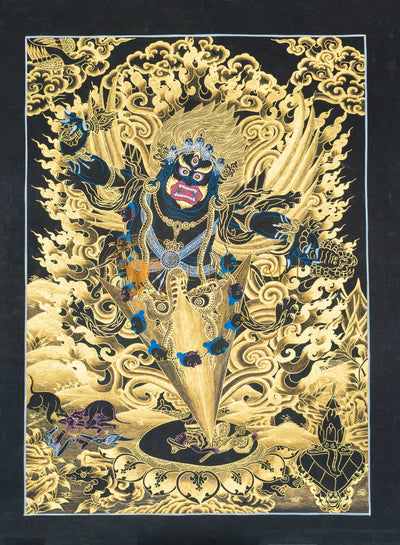Vajrakilaya Thangka: Piercer of Obstacles and Ignorance
