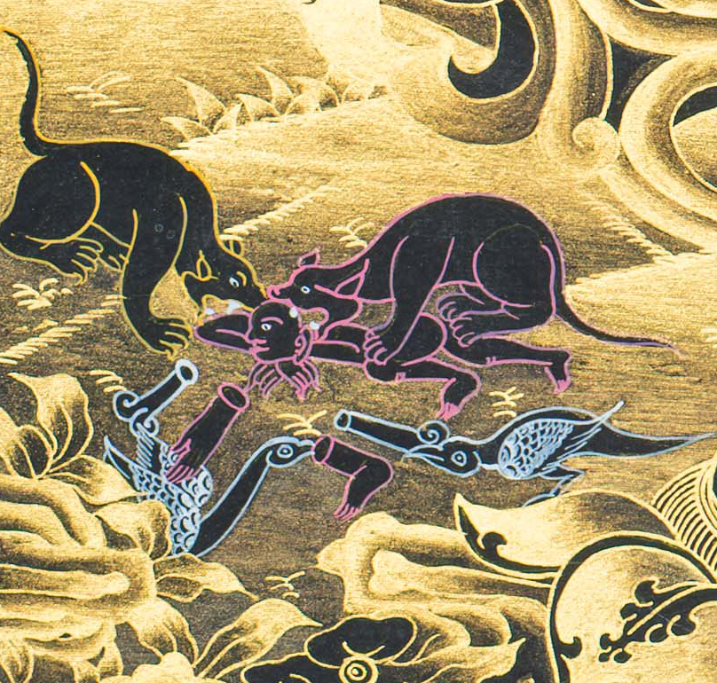 Vajrakilaya Thangka: Piercer of Obstacles and Ignorance - T-S-BT-BB-FM-0132