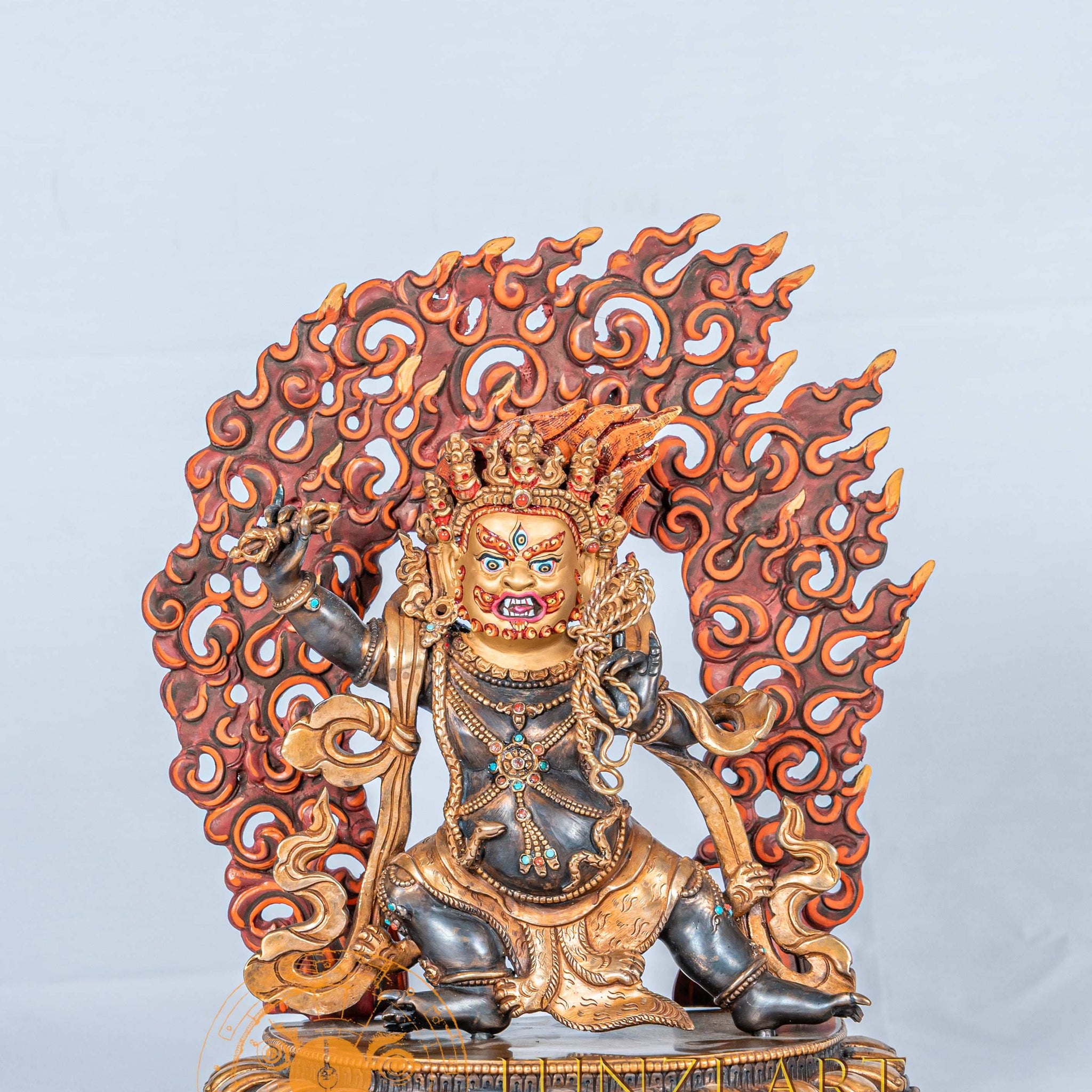 Vajrapani | Half Gold Plated - statues