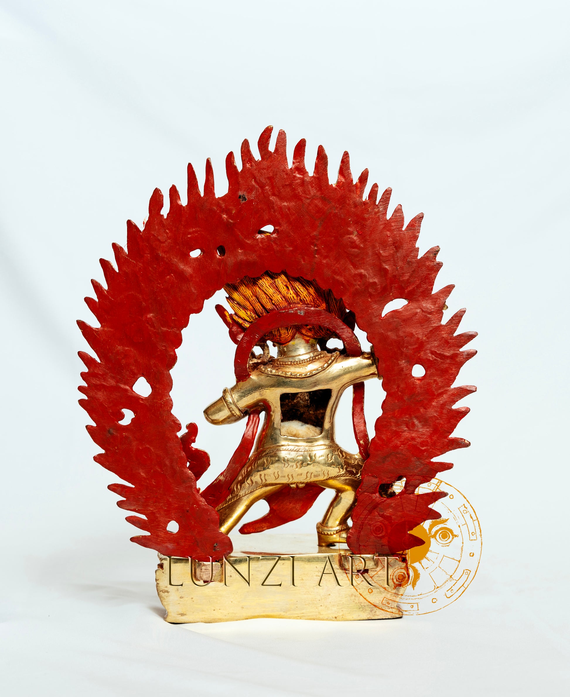 Vajrapani Statue | 24k Gold Plated Brass - statues