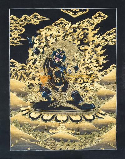 Vajrapani Thangka: Wielder of Indestructible Power