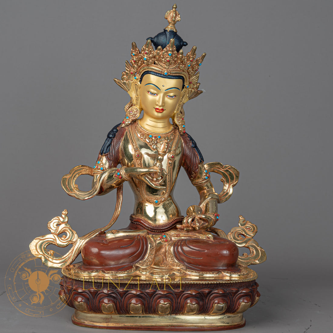 Vajrasattva | Half Gold-Plated Copper - S-P-BA-HG-CG-V-00201
