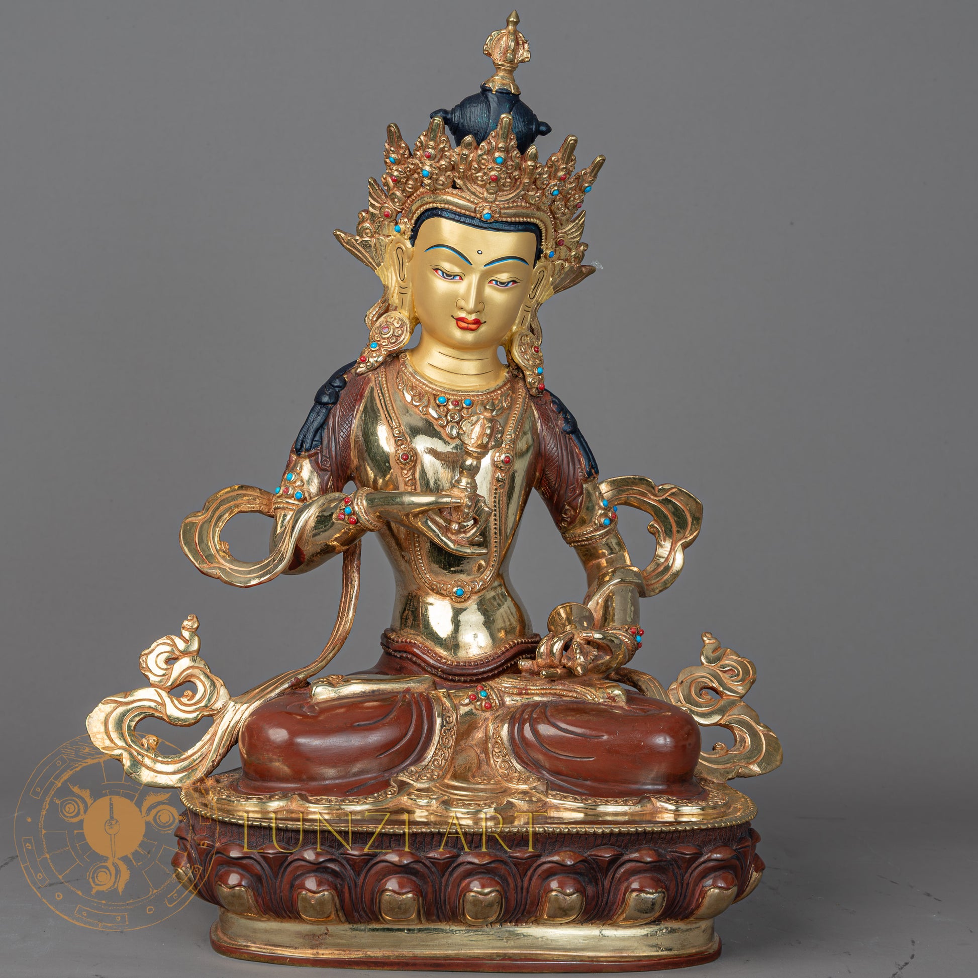 Vajrasattva | Half Gold-Plated Copper - S-P-BA-HG-CG-V-00201