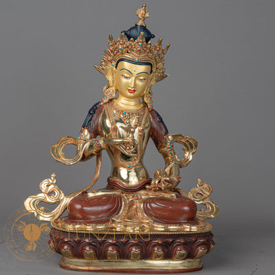 Vajrasattva | Half Gold-Plated Copper - S-P-BA-HG-CG-V-00201