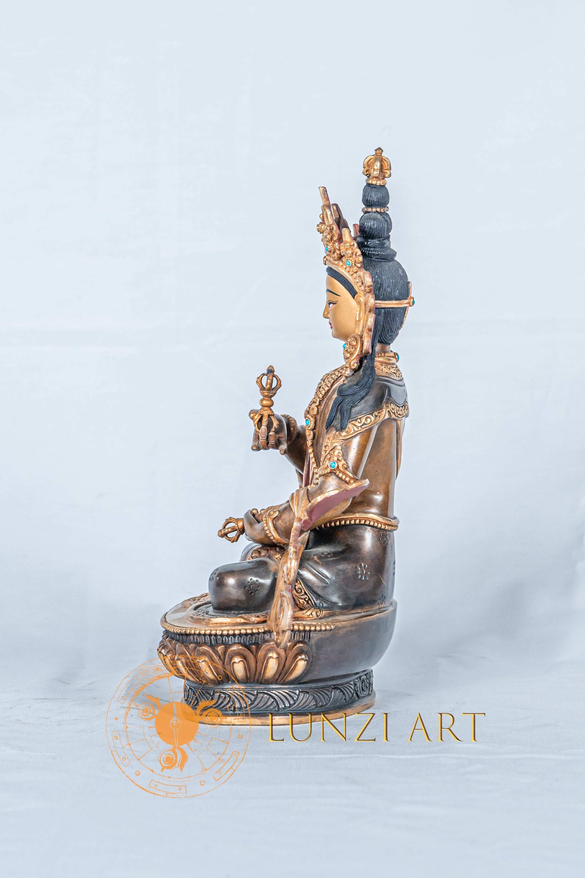 Vajrasattva | Half Gold Plated - statues