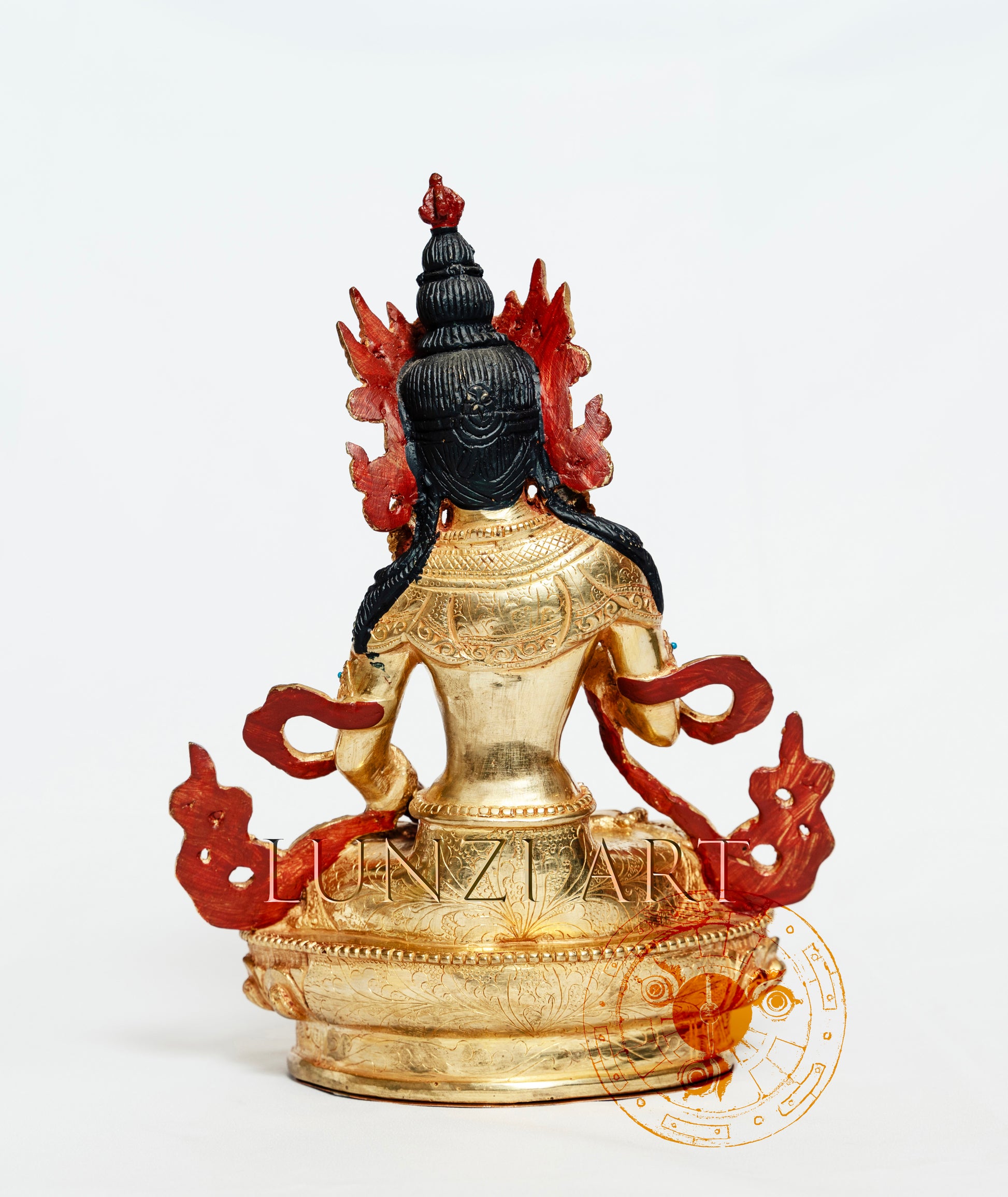 Vajrasattva Statue | Brass with 24k Gold Plating - statues