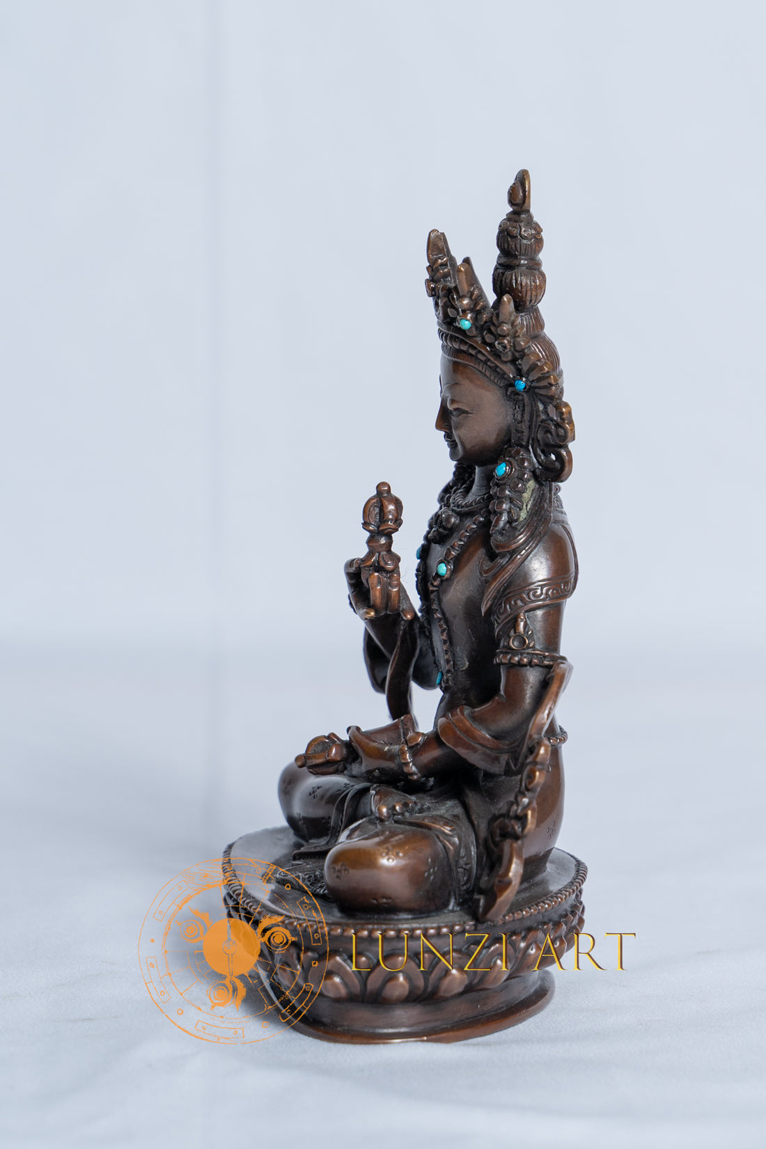 Vajrasattva Statue | Copper Oxidized - statues
